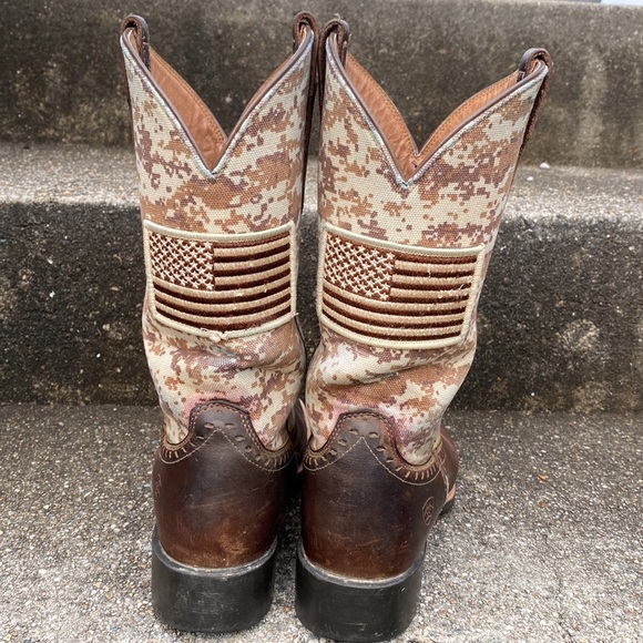 ARIAT Women’s Round Up Patriot Western Boot 8.5 - Picture 8 of 12